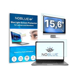 NOBLUE - Blue Light Filter for Laptop, PC Screen 15.6" 16:9 - Anti Blue Light Screen Filter - for Eye Protection during Computer Work - Without Impairment of Image Quality - 345x194mm