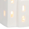 Relaxdays Ceramic Tea Light House, Light House for 1 Tea