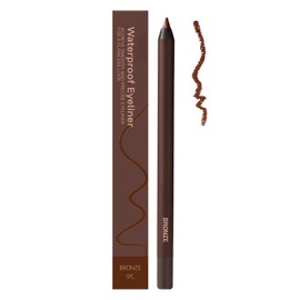 Persona Creamy Pencil Eyeliner, 24 Hr Waterproof Eyeliner Duo Sharpenable Eye Pencil, Persona Eyelinerr Pencils Long Lasting Eye Liner for Daily Makeup, No Smudging, Fading, Smooth and Easy To Color (Bronze)