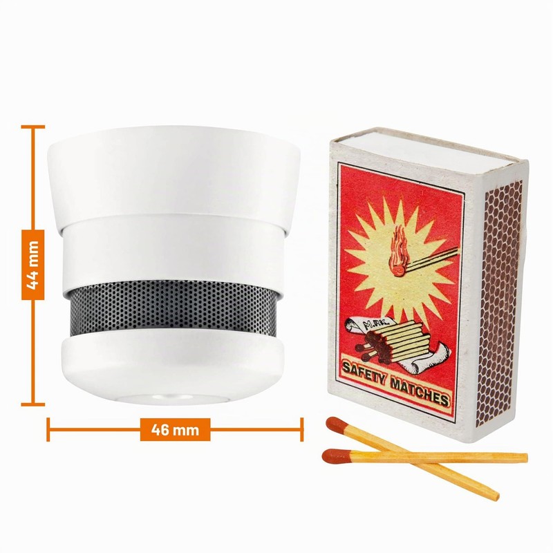 CAVIUS Smoke Alarm 2007-004 - 10Y Invisible, 1471200, White