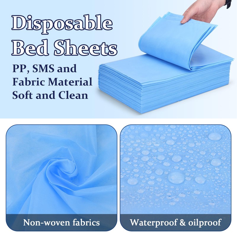 ATOMUS Disposable Bed Sheets Linens Table Cloths 20pcs 31" x