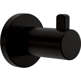 FRANKLIN BRASS Kildare (1-Pack) Towel Hooks Matte Black Single Bathroom Hooks Wall Mounted for Robes & Towels Hand Towel Hook Holder Kitchen, Bathroom Accessories KLD35-MB