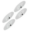 bonbo Bonbo 4-Pack 2472-828 Oval Gray Spa Pillow for Jacuzzi
