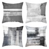 Daesar Decorative Throw Pillow Cases, Throw Pillowcases 4 Pack Grey