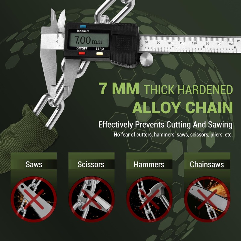 Looxmeer Bike Lock, Olive Green