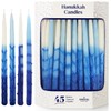 The Dreidel Company 2-Pack, 45 Dripless Deluxe Tapered Pastel Blue