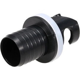 2 Pcs Black Boats Air Foot Pumps Hose Adapter Inflatable Kayak Air Valves Adapter Kayak Foot Pumps Valves Adapter for Inflatables，Kayaking