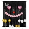 Poise3EHome 20FT x 10FT Black Sequin Photography Backdrop Curtain for