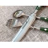 Green Silverware Set for 4 Durable 18/10 Stainless Steel Flatware