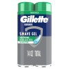 Gillette Series 3X Action Shave Gel, Sensitive Twin Pack, 7