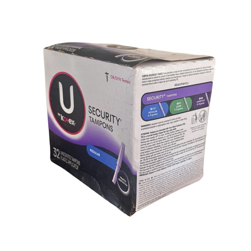 U by Kotex Kotex Security Tampons Sealed Regular Unscented 32cnt