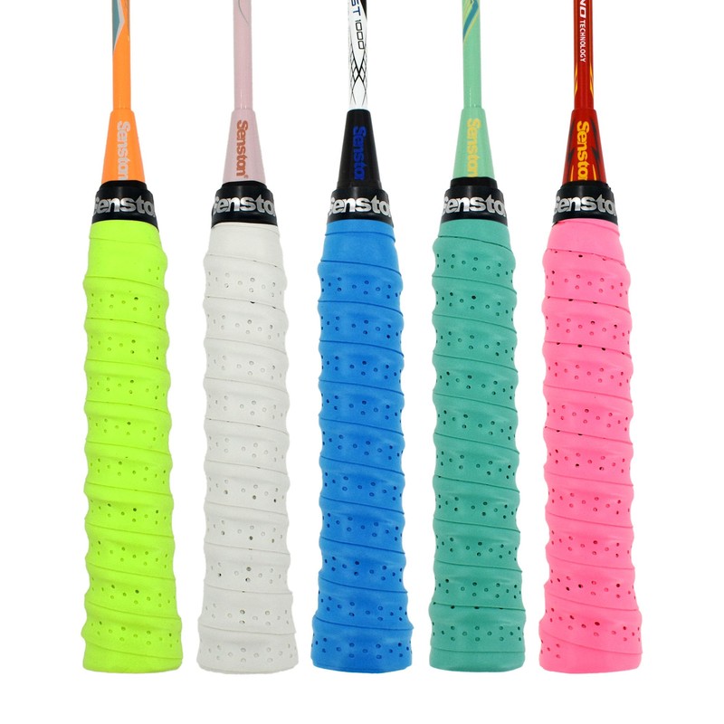 Senston PU Racquet Grip 5 Pack Tennis/Badminton/Squash Rackets Overgrip Anti