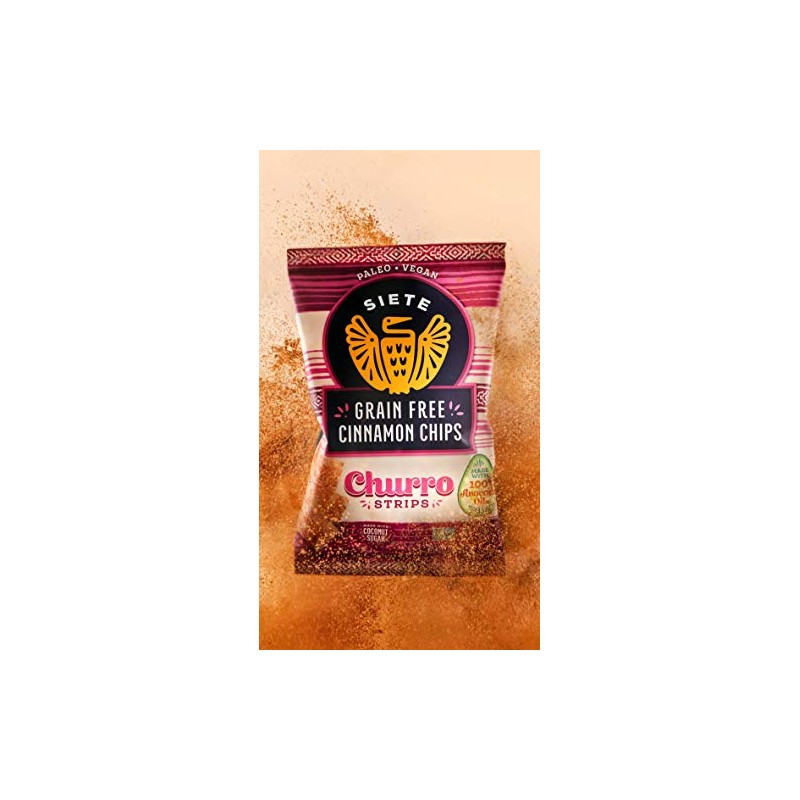 Siete Grain Free Cinnamon Churro Strips, 5 oz Bag (1