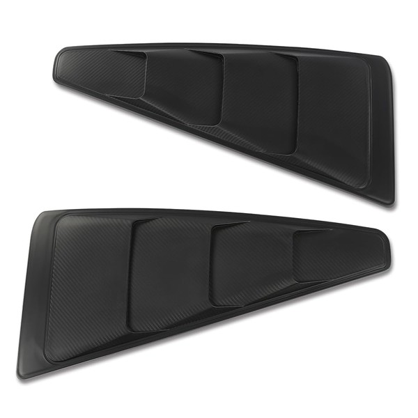 GRAND ORANGE Quarter 1/4 Side Window Louvers Cover Scoop Cover