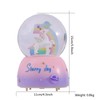 Sethruki Unicorn Music Snowball, 3.94 Inch Automatic Snowfall Music Box,