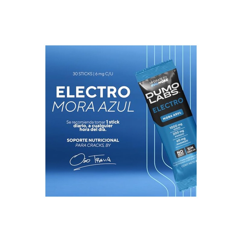 DUMO ELECTRO | Electrolitos Orales en polvo sin azucar |
