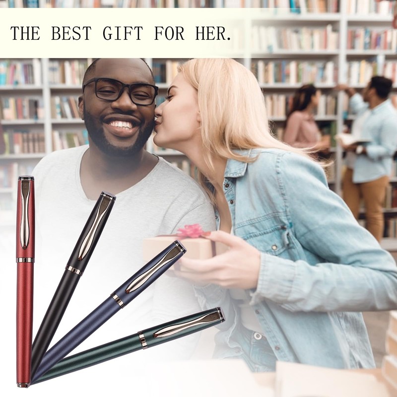 Liquid Ink Rollerball Pen, Metal Pen, Smooth Writing, Stylish Design,