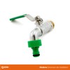 Calido Tap, 3/4 Inch Ball Valve with Garden Hose Coupling,