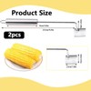 BELEFU 2 PCS Stainless Steel Corn Peeler with Hook Handle,