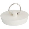 Danco 35980B 1-3/4-Inch Rubber Drain Stopper, White, 1 per Bag