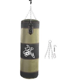 Fitness Sandbags, Boxing Bag Hanging Punching Bag Sports Training Equipment for Kickboxing, Muay Thai, Home Gym Equipment (31 in)
