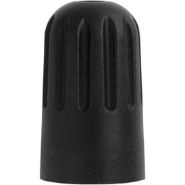 Auveco # 25125 Black Long Skirted Plastic TPMS Valve Stem Cap With Seal. Qty 100.