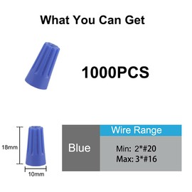 Winged Wire Conectors Nuts,Wire Twist 600 Pcs Tan Electrical Screw Springs Caps Terminals Stainless Assortment Set Screw Terminal P12,22-10AWG