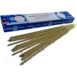 SATA SAI BABA NAG CHAMPA Incense India Nag Champa 0.5 oz (15 g) / Incense INDIA Satya Cybava SHRINIVAS AGARBATTI (6)