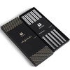 SUPJOYES 5 Pairs Stainless Steel Chopsticks, Reusable Chopsticks, Dishwasher Safe