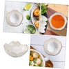 GRIRIW Cherry Blossom Petal Plate 6pc Set of Ceramic Sauce