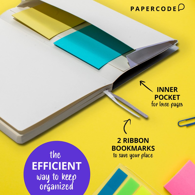 Papercode Lined Journal Notebooks (2 Pack) - Luxury Journals for