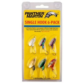 Panther Martin PMSH6 Single Hook Six Pack