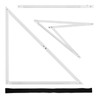Meticuloso Folding Triangle Ruler 48inchs, Aluminum Framing Square Carpentry Squares