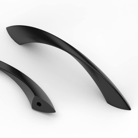 Asidrama 10 Pack 3.75 Inch(96mm) Matte Black Cabinet Pulls Cabinet Handles Cupboard Handles Kitchen Cabinet Hardware for Cupboard Drawer Handles Dresser Pulls