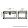 ROC Cases Clear Plastic Storage Carry Case 200x140x140mm Arts and