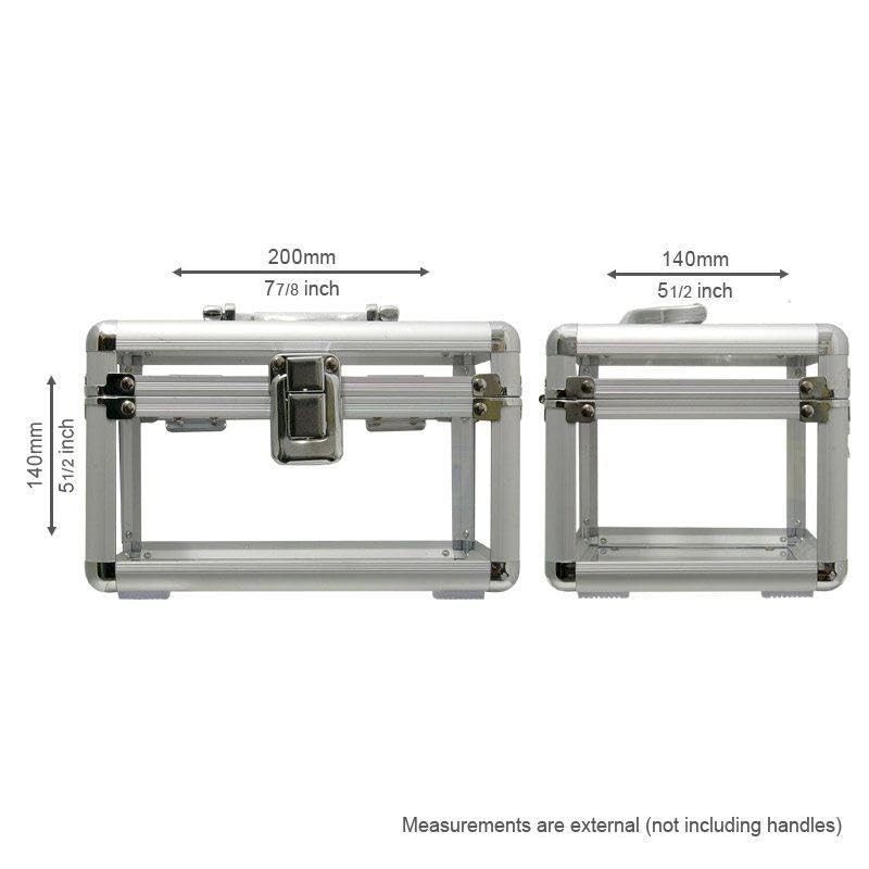 ROC Cases Clear Plastic Storage Carry Case 200x140x140mm Arts and