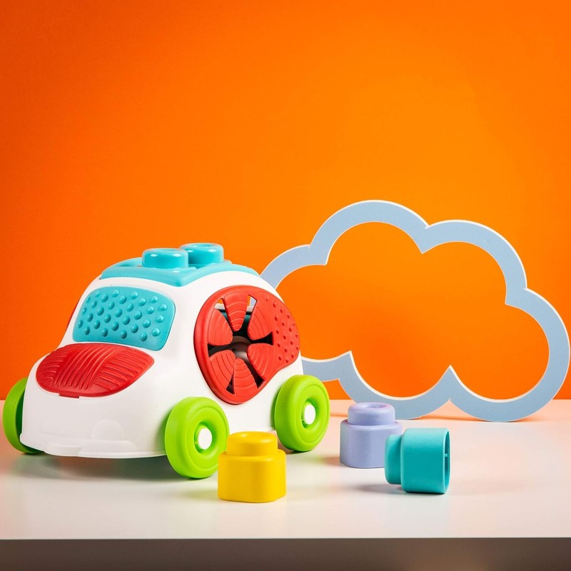 Clementoni 17315 Soft Clemmy Sensory Car for Babies and Toddlers,