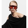 Trendy Retro Oversized Aviator Sunglasses for Women Men 70s Unique