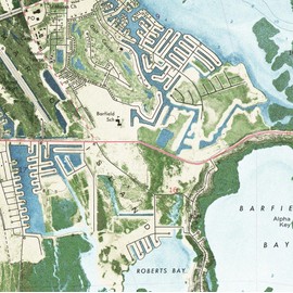 Marco Island 1973 USGS Custom Florida Old Topographial Map 7x7 Quad Reprint - West Coast - Everglades - Naples Area