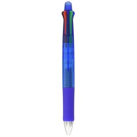Zebra B4SA1 Clip-on multi Multifunctional Pen (0.7mm Black, Blue, Red and Green + 0.5mm mechanical pencil) - Blue Barrel