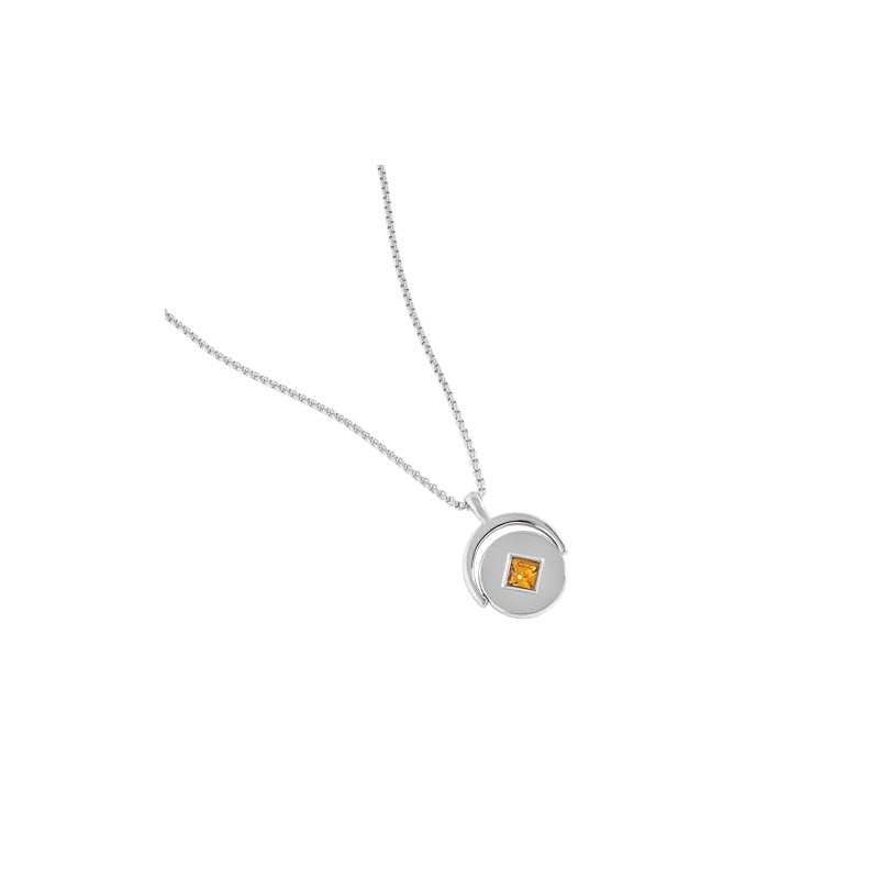 Alex and Ani Birthstone and Flower Flip Charm Adjustable Necklace,