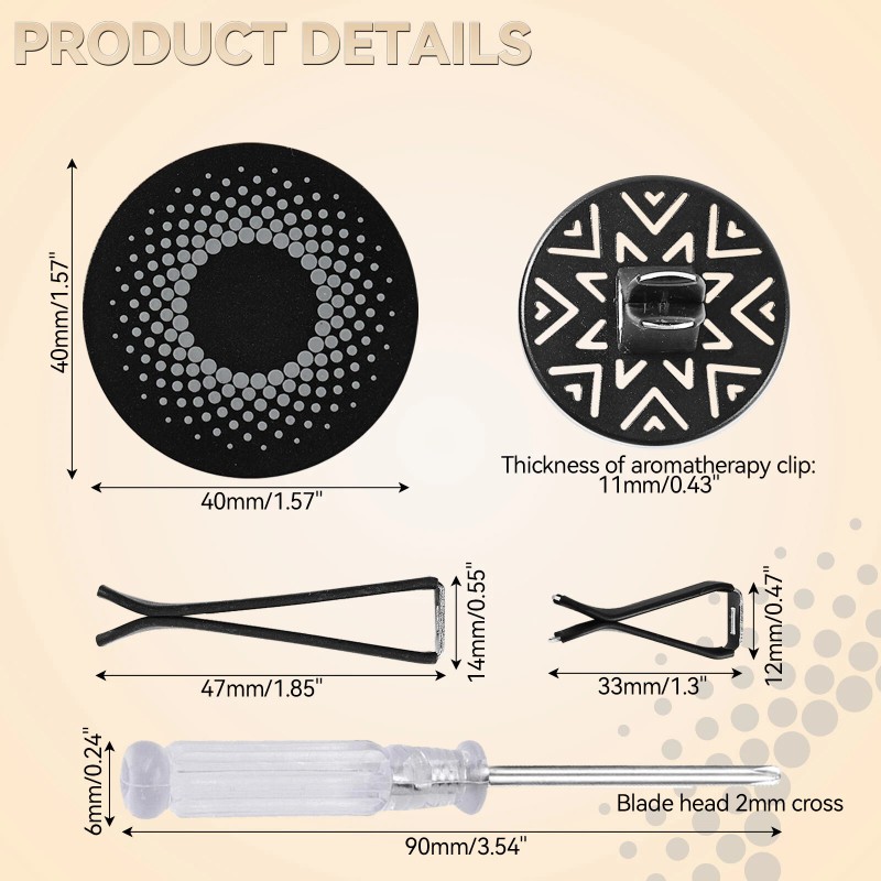 Car Air Vent Clip Freshener Aromatherapy Fragrance Essential Diffuser Clip