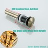 RANDOM Bathroom Vessel Sink Pop Up Drain Stopper Without Overflow