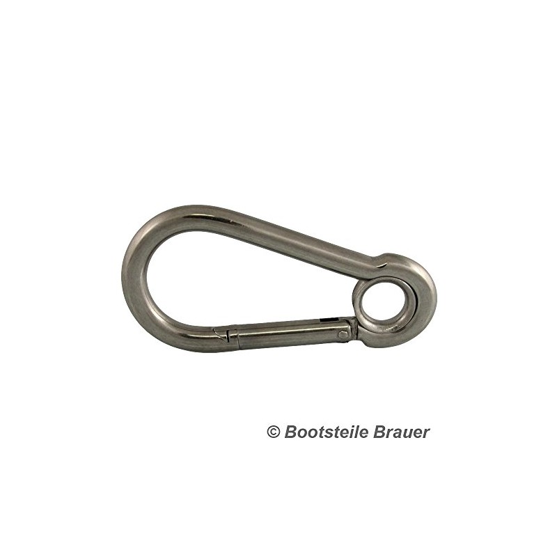 BOOTSTEILE BRAUER Pack of 2 Carabiner Hooks with Thimble 4
