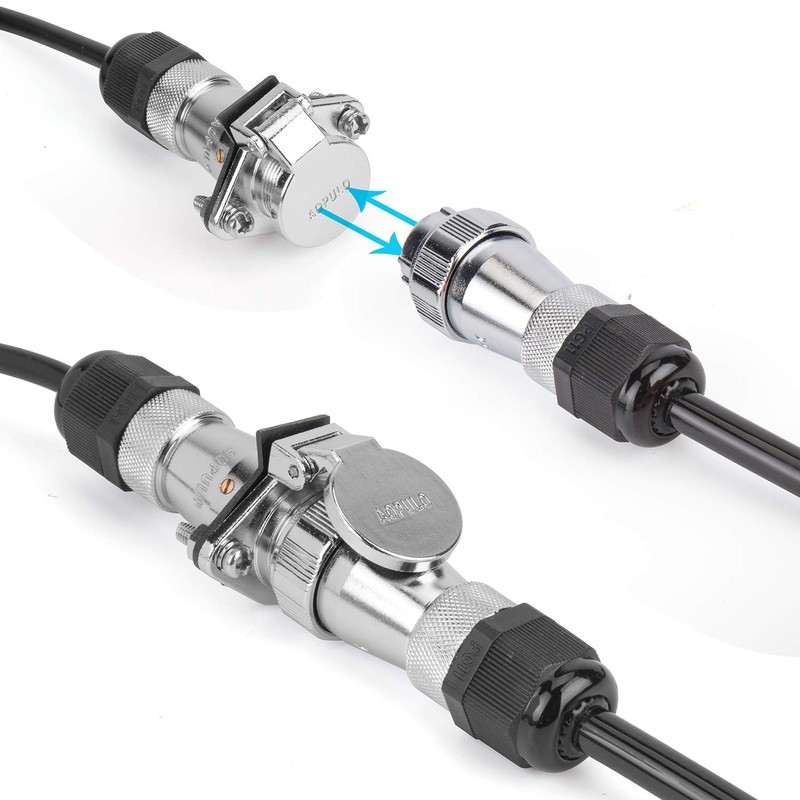 DALLUX Heavy Duty Vehicle Coil Trailer Cable with 2 Channel
