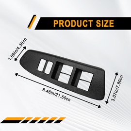Lunwag Window Switch Bezel - Left Driver Side Window Master Bezel Compatible with 2012-2015 T0yota Tacoma Replace 74202-04040 Driver Side Switch Cover Accessories
