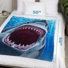 Dawhud Direct White Shark Fleece Blanket - 50x60-Inch Soft Plush