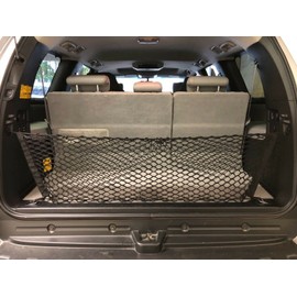 EACCESSORIES EA Rear Trunk Organizer Cargo Net for Toyota Sequoia 2008–2025 – Envelope Style Cargo Net for SUV – Premium Mesh Car Trunk Organizer Vehicle Carrier Storage–Compatible with Sequoia