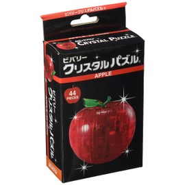 BEVERLY 50071 Apple Crystal Puzzle, 44 Pieces, 3.7 x 6.9 x 1.9 inches (9.5 x 17.5 x 4.8 cm), Red, Plastic