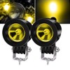 X-STYLE Motorcycle LED Fog Light, Yellow, 10W LED Work Light,
